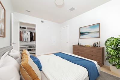 Interior view of a well-decorated resident room