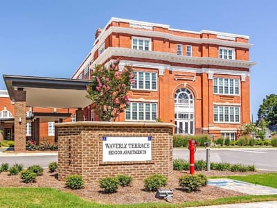 Exterior view of Waverly Terrace Senior Apartments