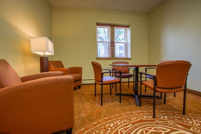 Comfortable seating in a common area