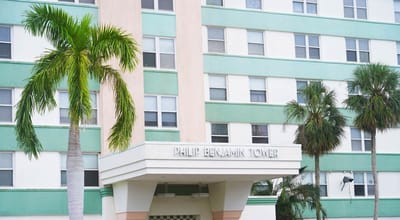 Exterior view of Philip Benjamin Tower