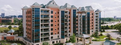 Aerial view of Ohio Living Westminster – Thurber building exterior