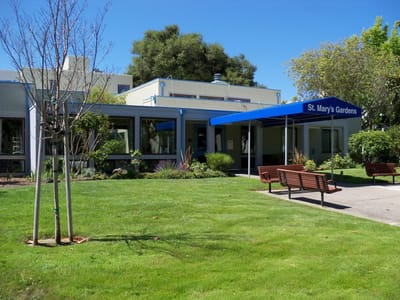 Exterior view of a senior living facility