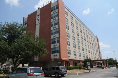 Exterior view of Vineville Tower building