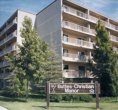 Exterior view of Buttes Christian Manor building.
