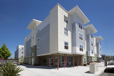 Modern exterior view of Vineville Tower building