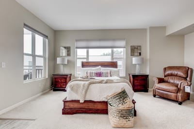 Cozy bedroom in a senior living facility