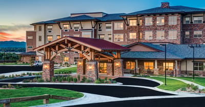Exterior view of Wind Crest Senior Living Community