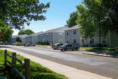 Exterior view of the Nellie Bechtel Apartments