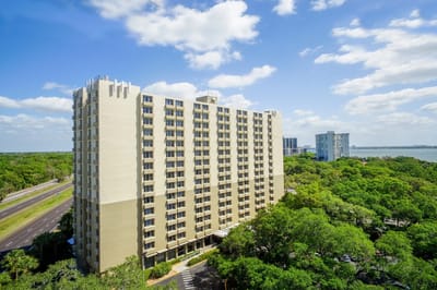 Aerial view of the Presbyterian Towers facility
