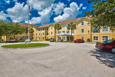 Exterior view of the Presbyterian Towers facility