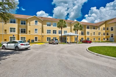 Exterior view of the assisted living facility