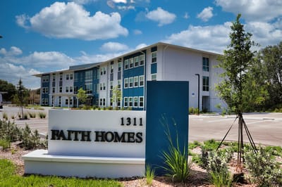 Exterior shot of Faith Homes facility