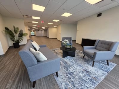 Interior common area with seating and decor