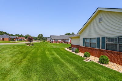 Well-maintained outdoor area of the facility
