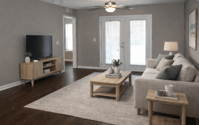 Cozy living room with modern decor.