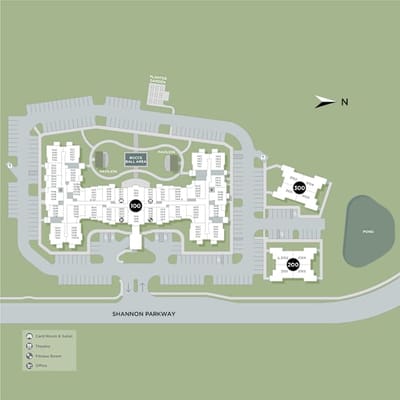 Architectural floor plan of Shannon Reserve.