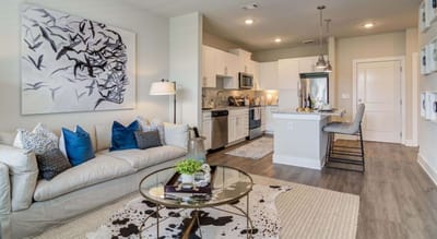 Modern living area with a stylish design.