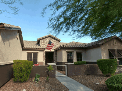 Exterior view of a senior living facility.