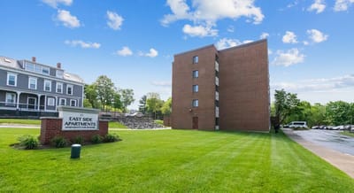 Exterior view of East Side Apartments