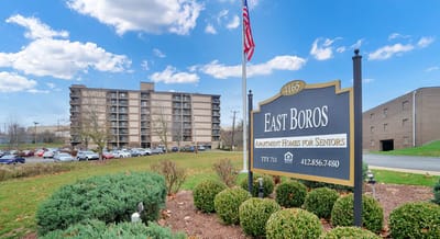 Exterior view of East Boros Apartments for Seniors