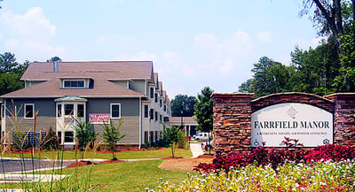 Exterior view of Farrfield Manor Senior Apartments