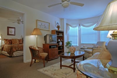 Cozy living room area with furniture and decor