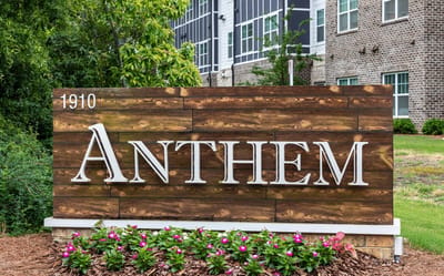 Exterior sign of Anthem Senior Living facility