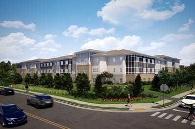 Exterior view of Anthem Senior Living facility