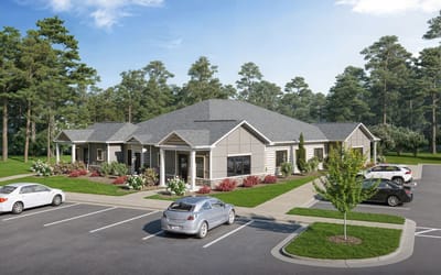 Exterior view of Shannon Reserve 55+ Apartments