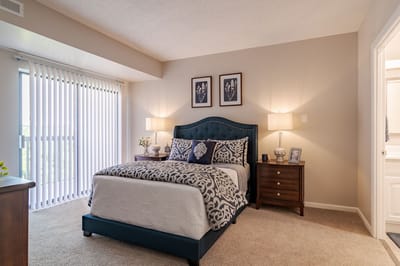 Cozy private bedroom with comfortable furnishings