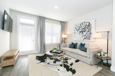 Bright and welcoming living room with modern decor