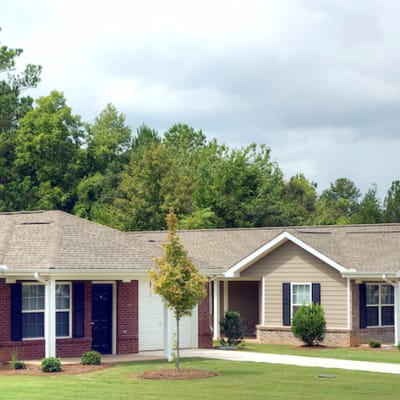 Exterior view of Barkley Estates residential buildings