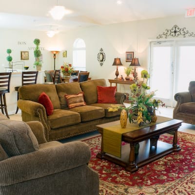 Cozy common area with comfortable seating
