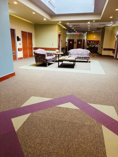 Interior common area with seating and decor
