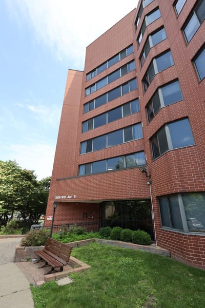 Exterior view of Runnstone Senior Living building