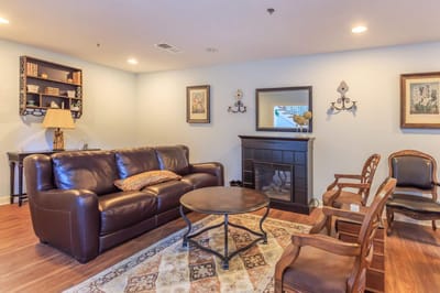 Cozy common living area with seating and decor