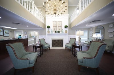 Interior common area with seating and decor