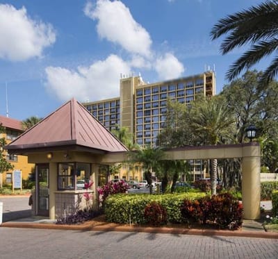 Entrance of Concordia Village of Tampa with landscaping