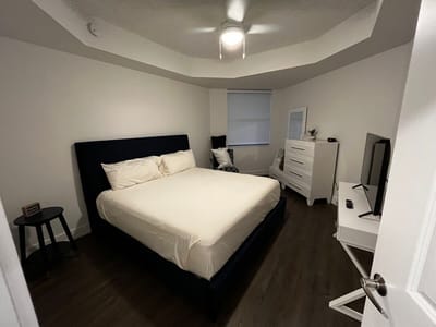 A well-furnished private resident room