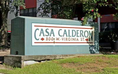 Facility signage for Casa Calderon