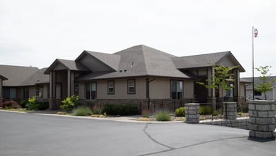 Exterior view of Providence Senior Home building