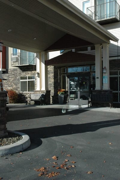 Entrance of Affinity at Boise with parking area