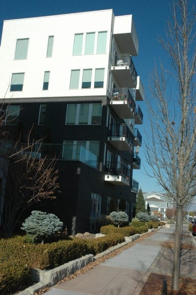 Exterior view of a modern assisted living facility