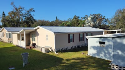 Exterior view of the retirement community building