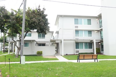 Exterior view of Gateway Terrace Senior Apartments.