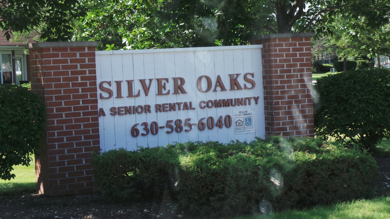 Exterior sign of Silver Oaks Senior Rental Community