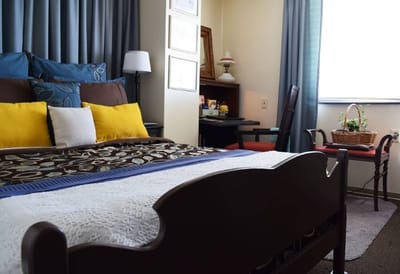 Cozy private bedroom in an assisted living facility