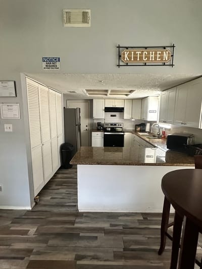 Interior view of a kitchen area in the facility