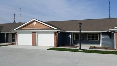 Exterior view of a senior living residence building