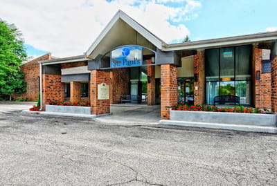 Exterior view of St. Paul's Life Plan Community entrance